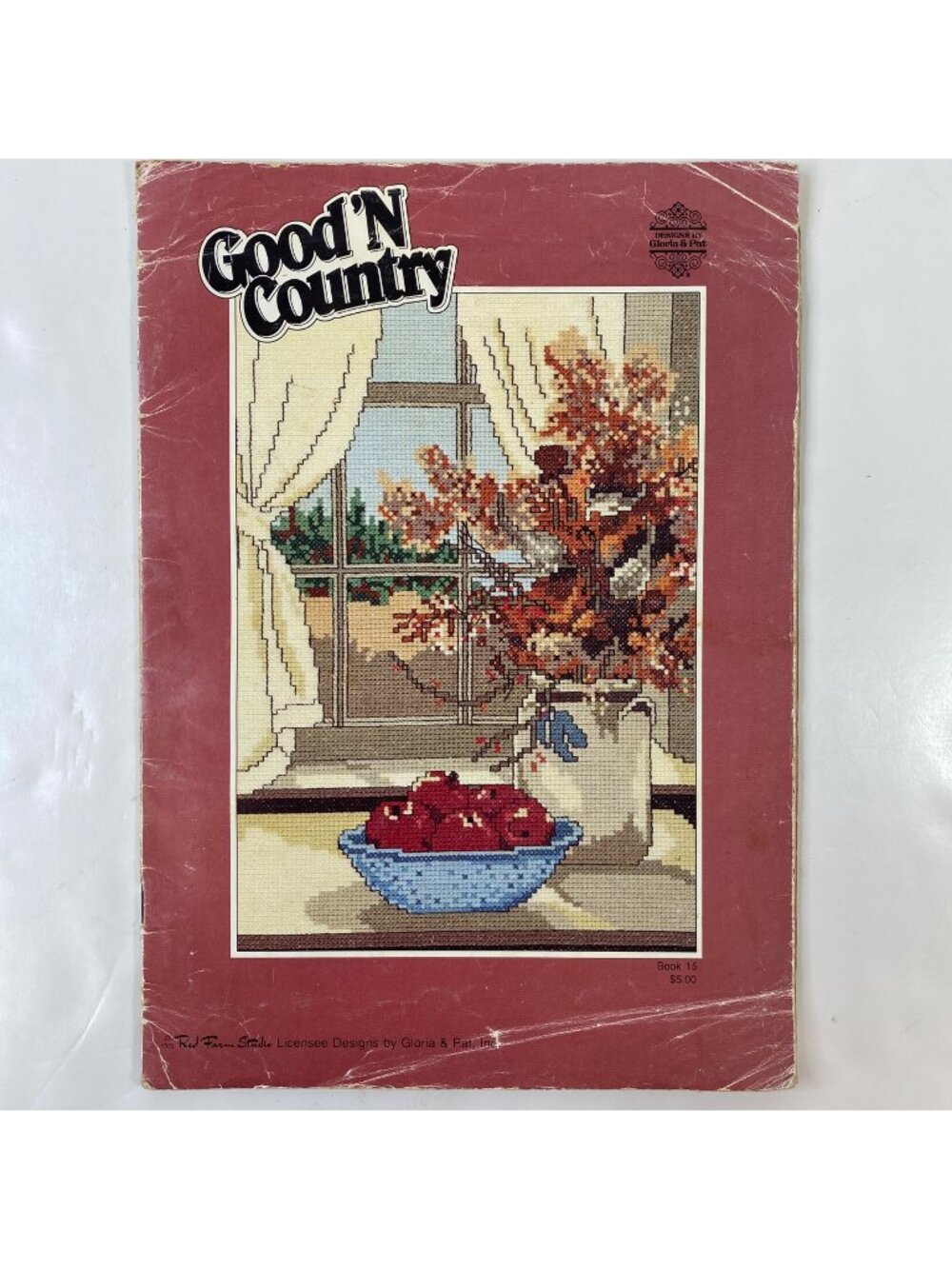 Vintage Good'N'Country Counted Cross-Stitch Pattern Book By Gloria & Pat